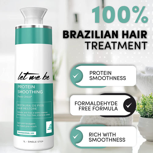 Let me be hair protein smoothing system single step