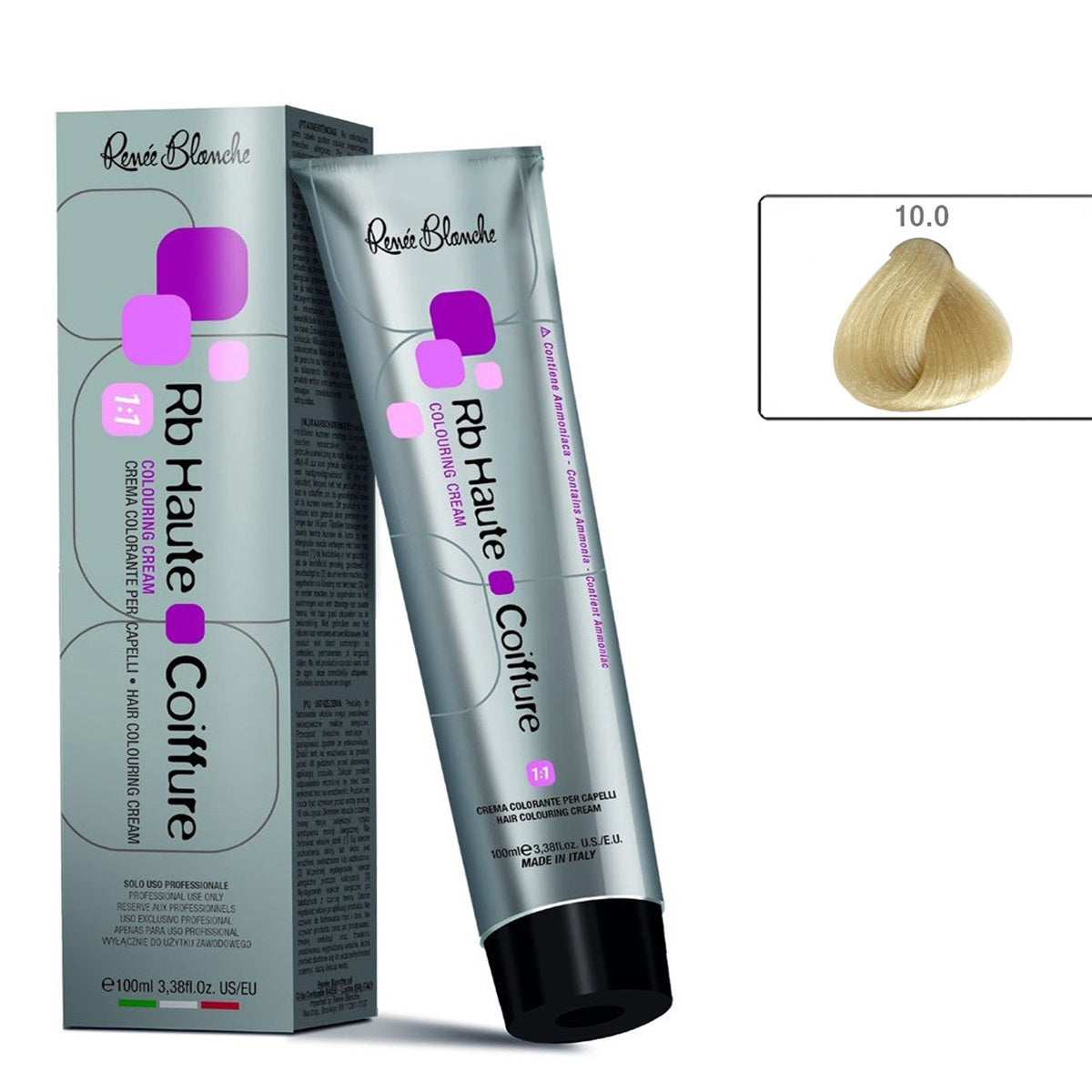 Renee blanche hair color,10.0 Extra-Light Blond, 100 ml- Italy