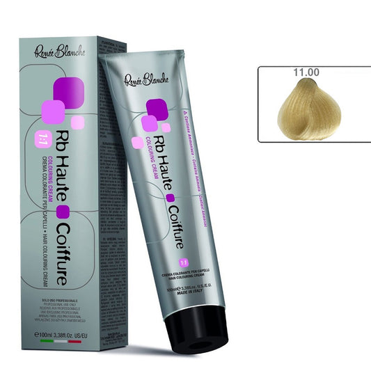 Renee Blanche Haute Coiffure Professional Hair Color, Hair dye - 11.00 Natural Super-Ultra Light Blond, 100 ml- Italy