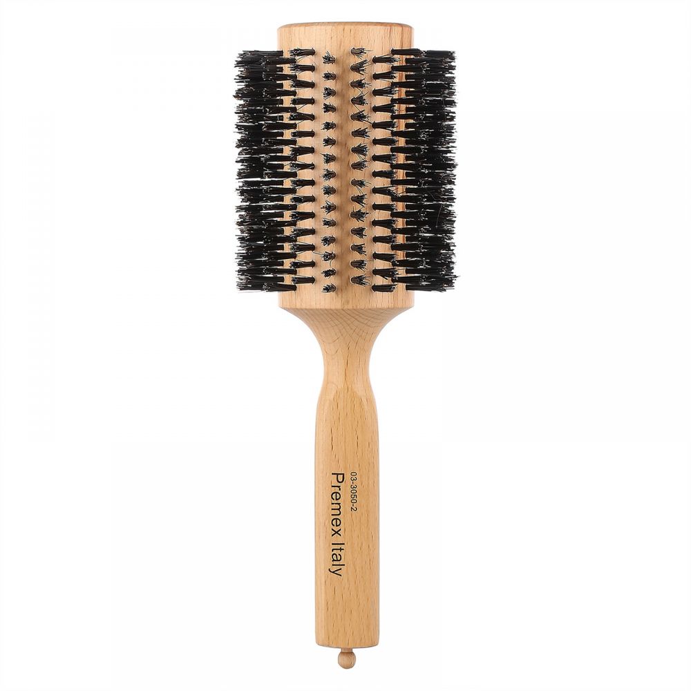 Premex 3050-2 Blowout Round Hair Brush, Beige/Black