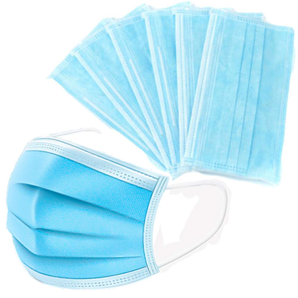 MMC Surgical Medical Face Mask - Disposable Protective 3 ply Medical Face Mask - 3 layer Blue Face Mask 50pcs