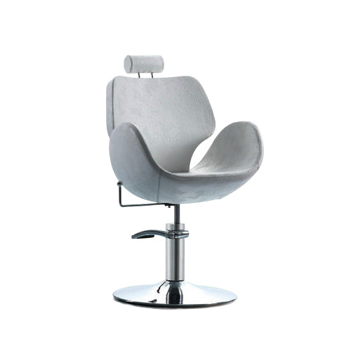 Beauty Salon and Spa Styling Hydraulic Chair - Comfortable Hair Cutting Chair - Reclinable Ladies Styling Chair White