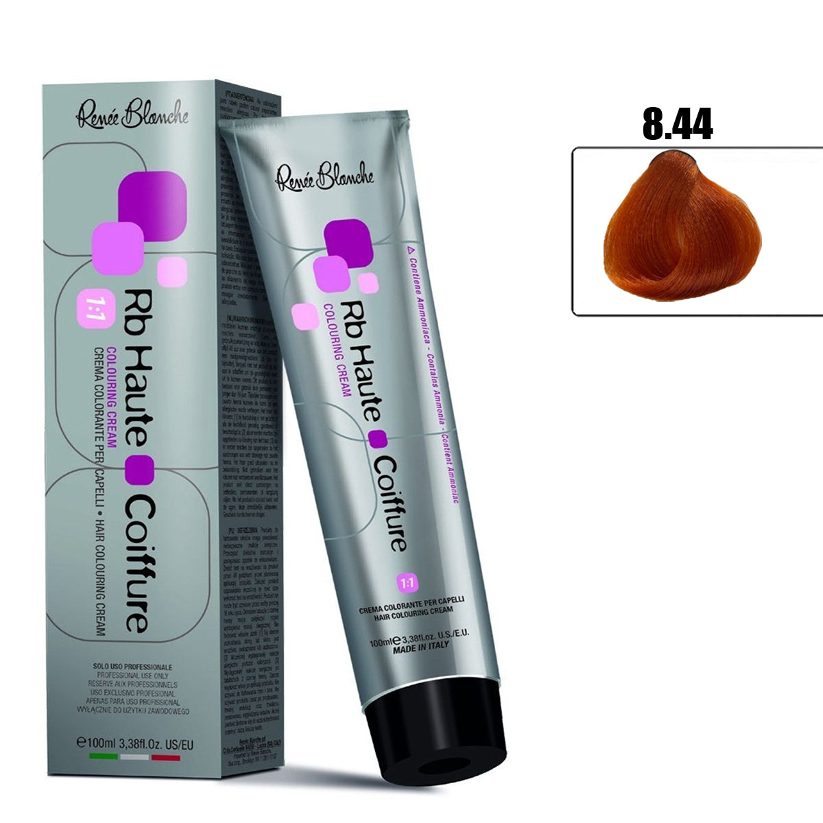 the best copper hair color 8.44 Light Blonde Intense Copper, 100 ml- Italy