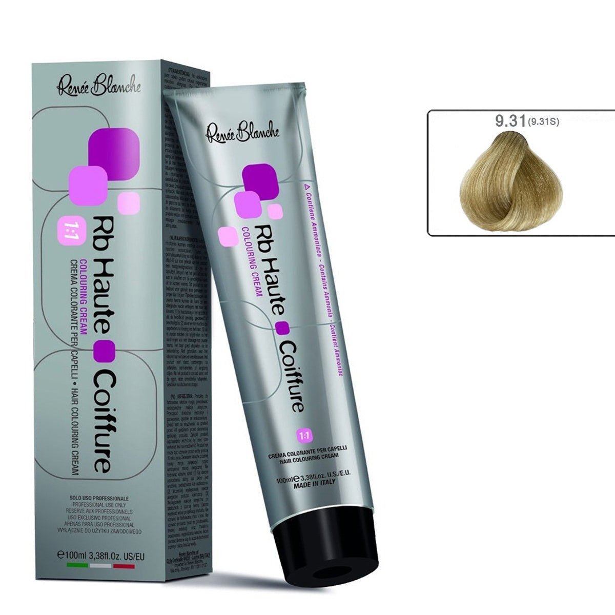 The Best hair color 9.31S Sandy Very Light Blond, 100 ml- Italy