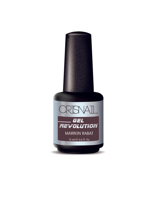 Crisnail Gel Revolution Gel Polish, Marron Rabat Gel Nail Polish-15ml