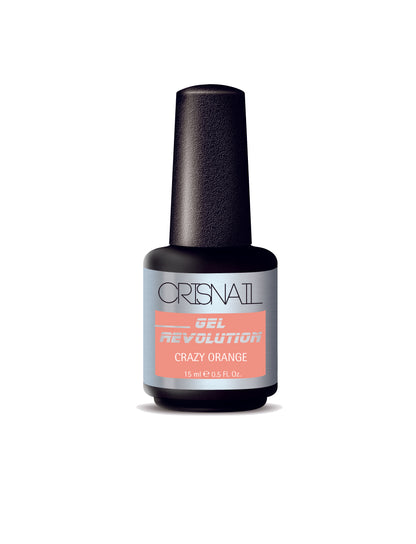 Crisnail Gel Revolution Gel Polish, Crazy Orange Gel Nail Polish-15ml