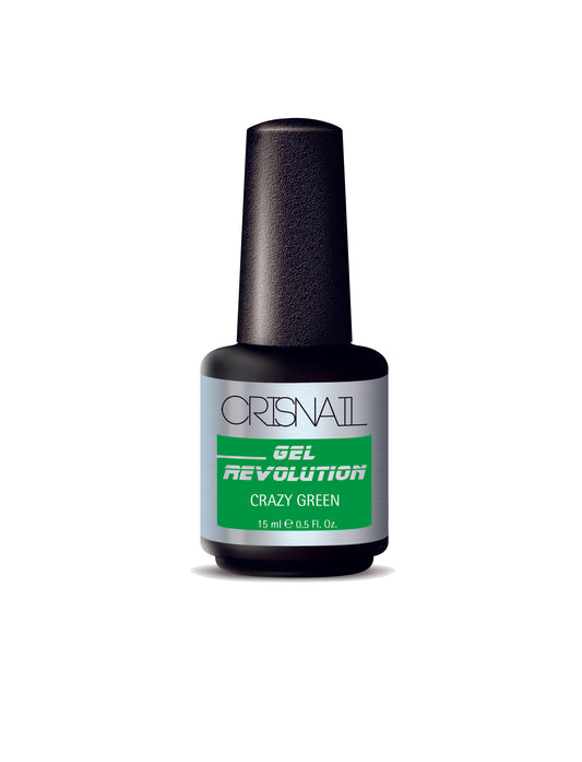 Crisnail Gel Revolution Gel Polish, Crazy Green Gel Nail Polish-15ml