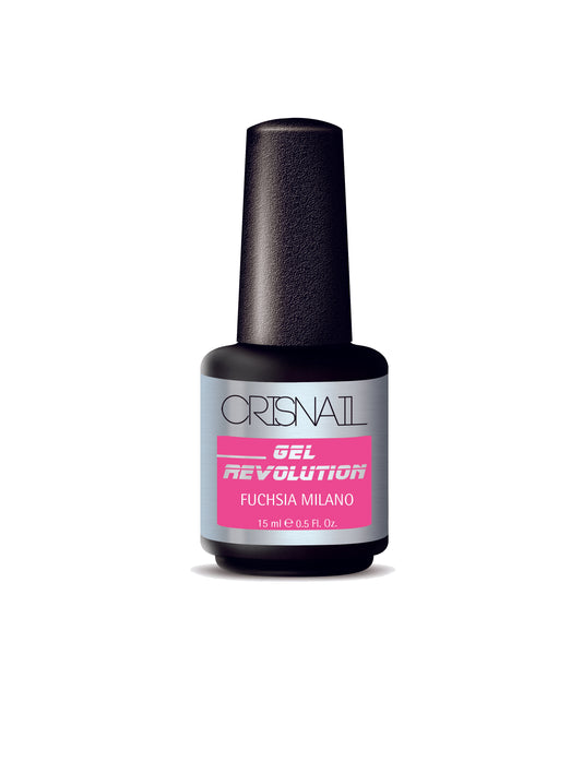 Crisnail Gel Revolution Gel Polish, Fuchsia Milano Gel Nail Polish-15ml