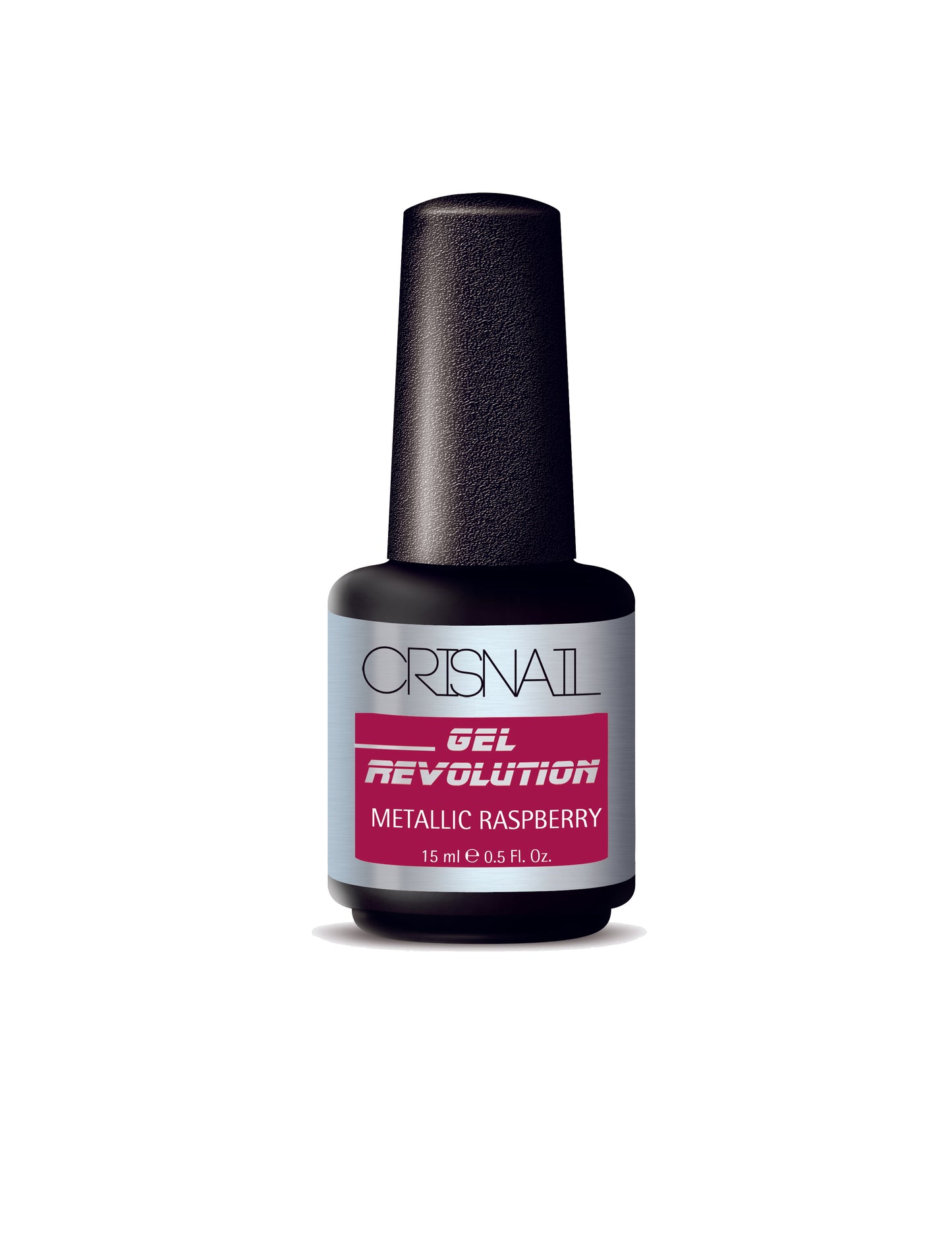 Crisnail Gel Revolution Gel Polish, Mettalic Raspberry Gel Nail Polish -15ml