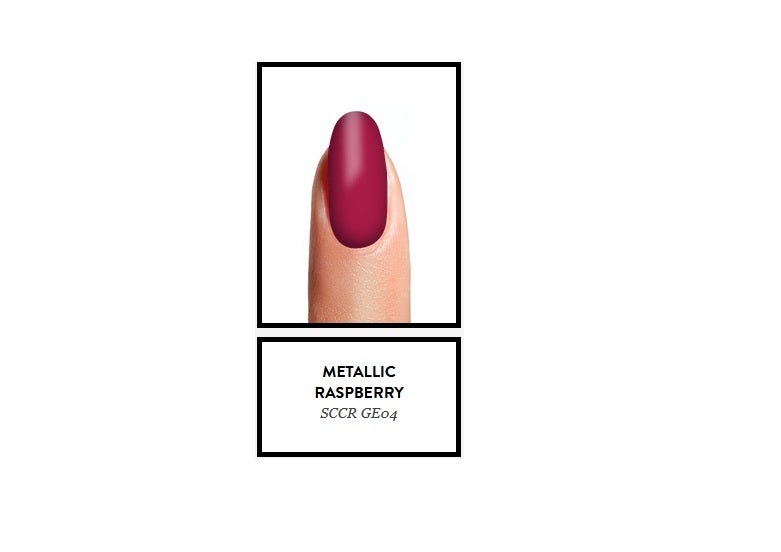 Crisnail Gel Revolution Gel Polish, Mettalic Raspberry Gel Nail Polish -15ml