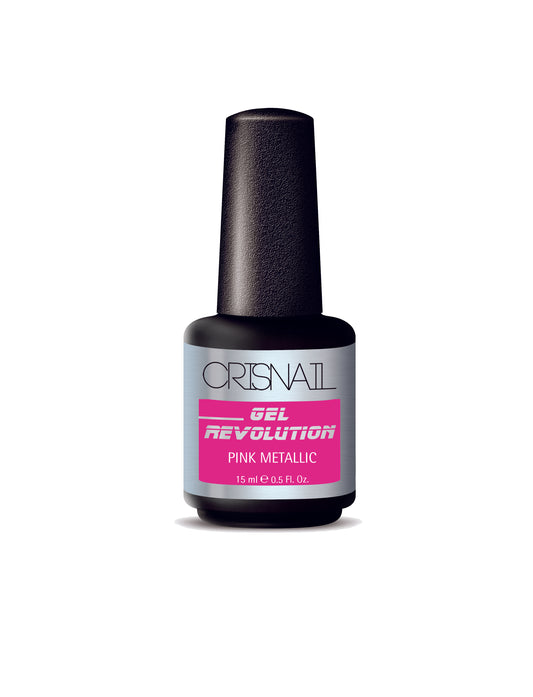 Crisnail Gel Revolution Gel Polish, Pink metallic Gel Nail Polish-15ml