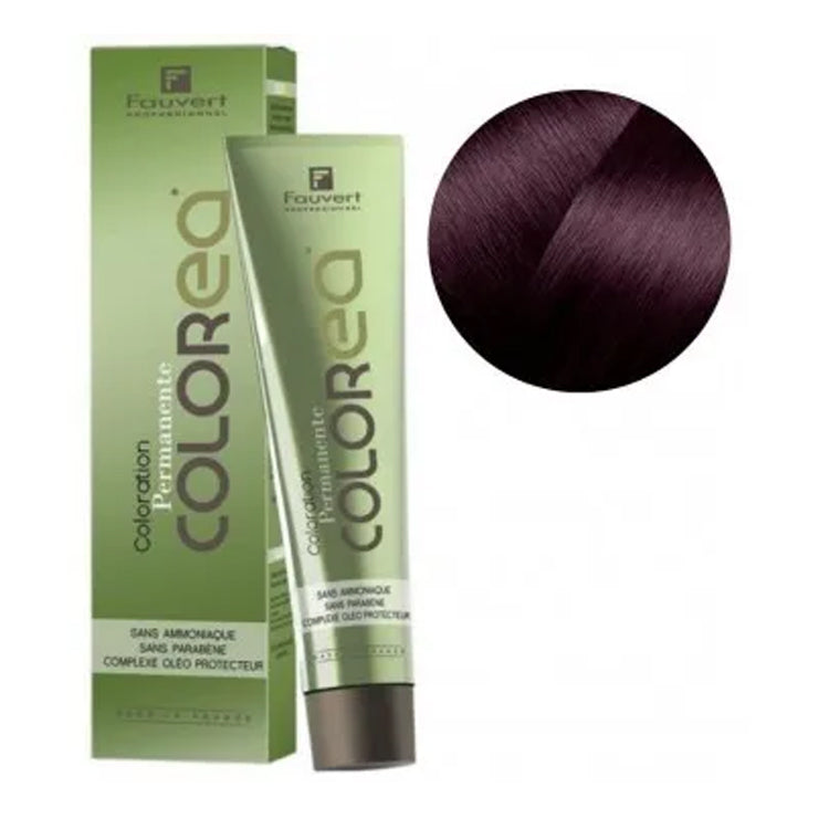 Fauvert Professionnel Colorea Ammonia Free Hair Color, Hair dye - 5/20 Intense Violet Light Brown, 100 ml- France