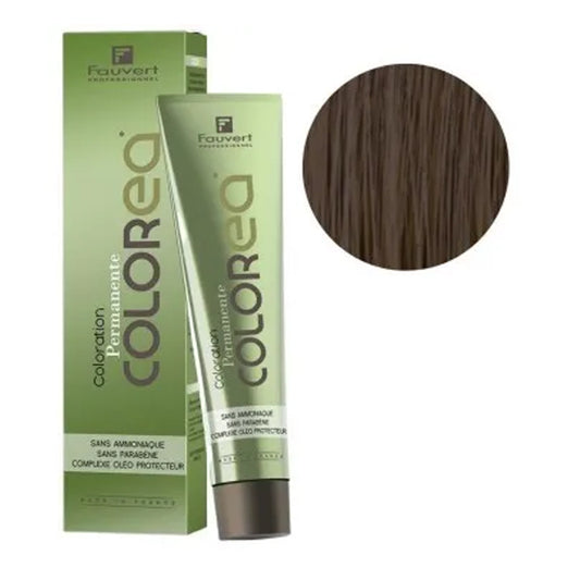 Fauvert Professionnel Colorea Ammonia Free Hair Color, Hair dye - 6/0 Cold Dark Blonde, 100 ml- France