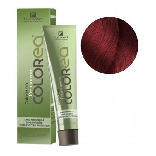 Fauvert Professionnel Colorea Ammonia Free Hair Color, Hair dye - 6/66 Deep Red Dark Blond, 100 ml- France