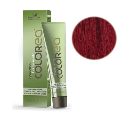 Fauvert Professionnel Colorea Ammonia Free Hair Color, Hair dye -7/66 Deep Red Blonde, 100 ml- France