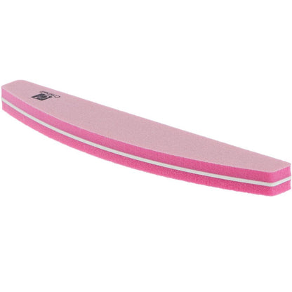 Crisnail Half Moon Sponge Nail File, Pink