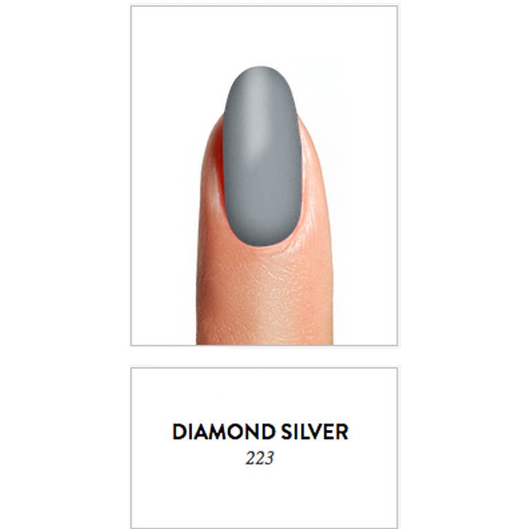 Crisnail Diamond Silver Nail Polish, 14ml