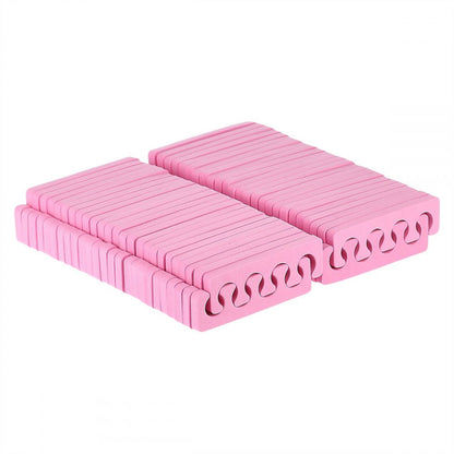 Disposable Toe Separators, Soft Two Tone Toe Spacers, Pink- 50pairs