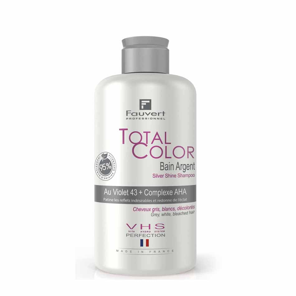 Fauvert Professional Sliver Shine Shampoo - Purple Shampoo - Anti Yellow shampoo 250ml - France