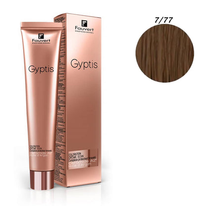 Fauvert Professionnel Gyptis Hair Color - 7/77 Deep Chesnut Blonde, 100 ml