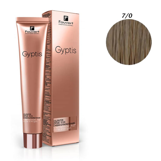 Fauvert Professionnel Gyptis Hair Color - 7/0 Blond Rubio, 100 ml- France