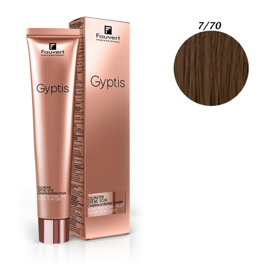 Fauvert Professionnel Gyptis Hair Color - 7/70 Intense Chesnut Blonde, 100 ml