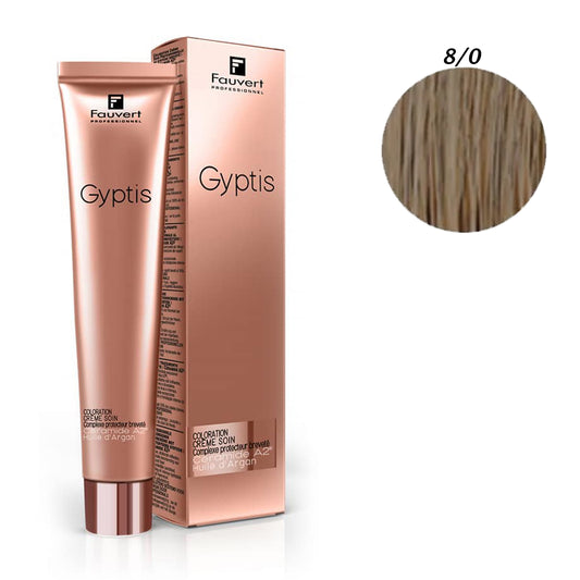 Fauvert Professionnel Gyptis Hair Color - 8/0 Light Blonde, 100 ml- France