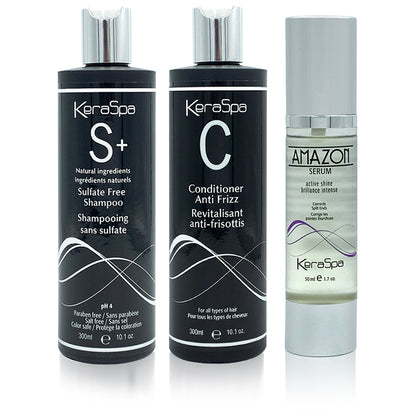 Keraspa shampoo conditioner serum set