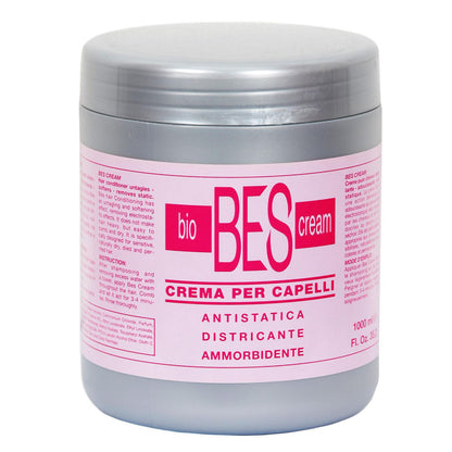 Bio Bes Cream for Sensitive, Naturally dry, damaged and permed Hair- 1000ml