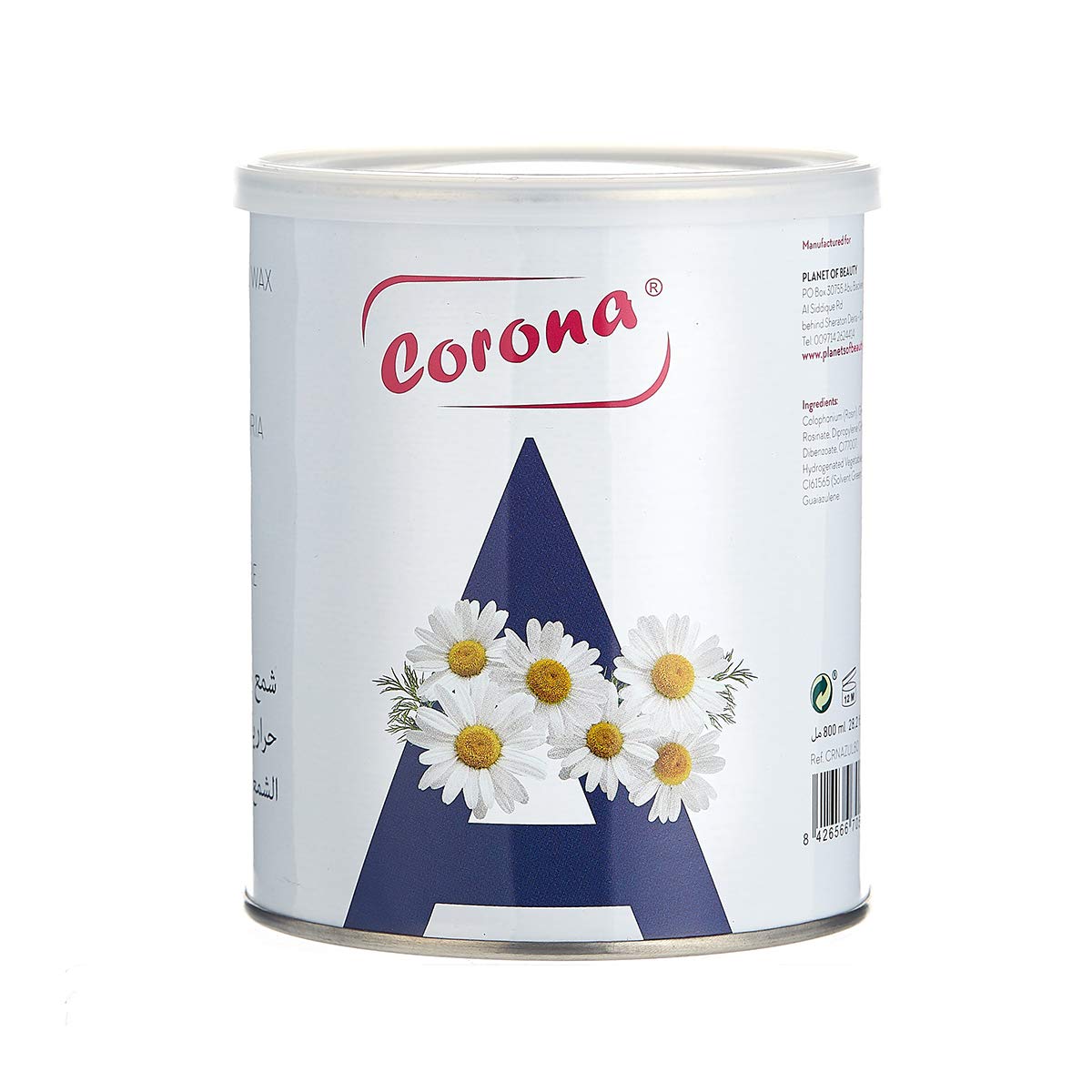 Corona Azulene Wax- Hair removal wax-800ml- Spain