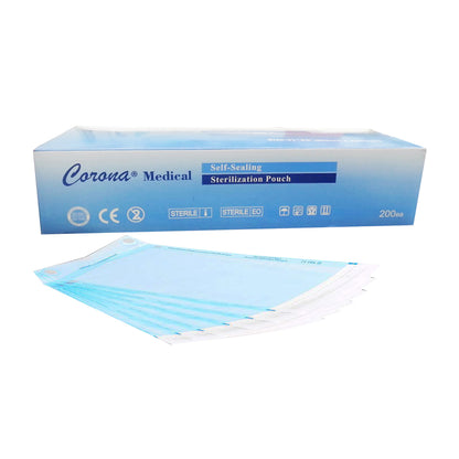 Corona Medical self sealing sterilization pouch- 200pc/Box