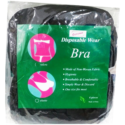 Corona Non- Woven Fabric 6 Pcs Disposable Bra For Women