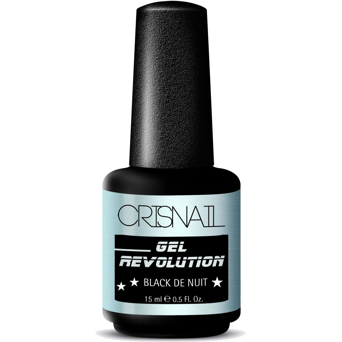 Crisnail Gel Revolution Gel Polish, Black De Nuit Gel Nail Polish-15ml