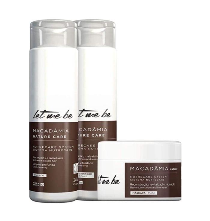 ProSalon Let Me Be - Macadamia Shampoo and Conditioner, Mask Home care kit - Daily care kit - 240ml*3