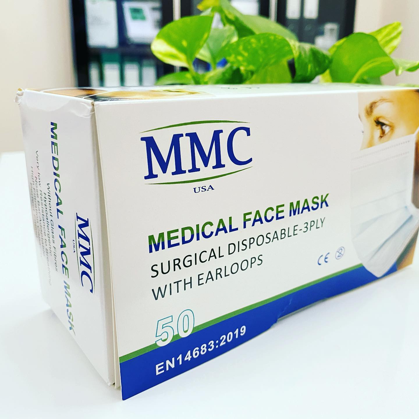 MMC Surgical Medical Face Mask - Disposable Protective 3 ply Medical Face Mask - 3 layer Blue Face Mask 50pcs