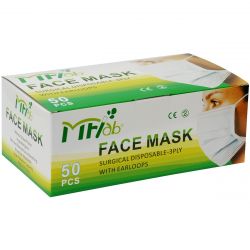 Mf Lab Disposable Earloop Surgical Face Mask- 50pcs/bx