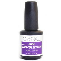 Crisnail Gel Revolution Gel Polish, Purple De Nuit  Gel Nail Polish-15ml 