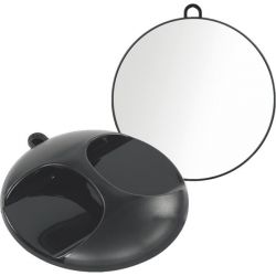 Round mirror with handle