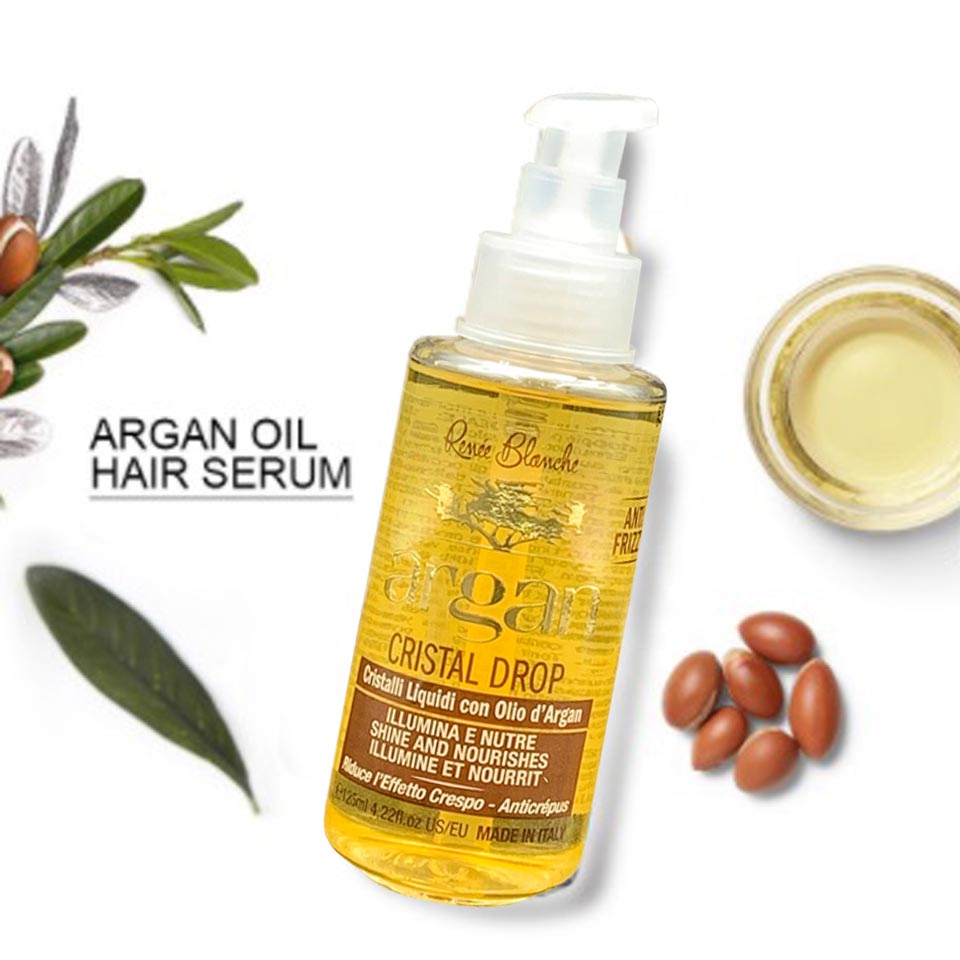 Best Argan Oil Hair Serum, Frizz Free and Shiny - Renee Blanche Italy